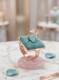 Kite shaped butterfly ring