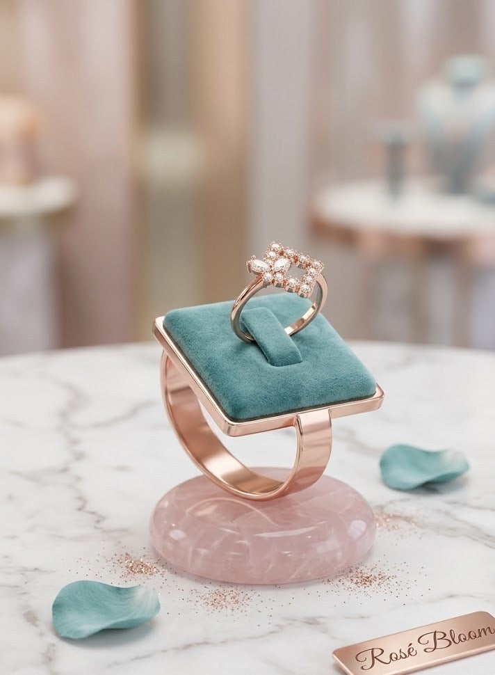 Kite shaped butterfly ring