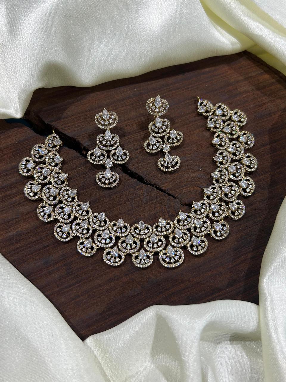 Zircon Bridal Choker Set