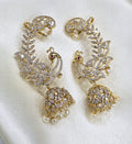 Peacock Ear Cuff Jhumkas