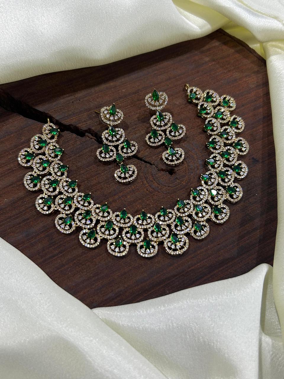 Zircon Bridal Choker Set