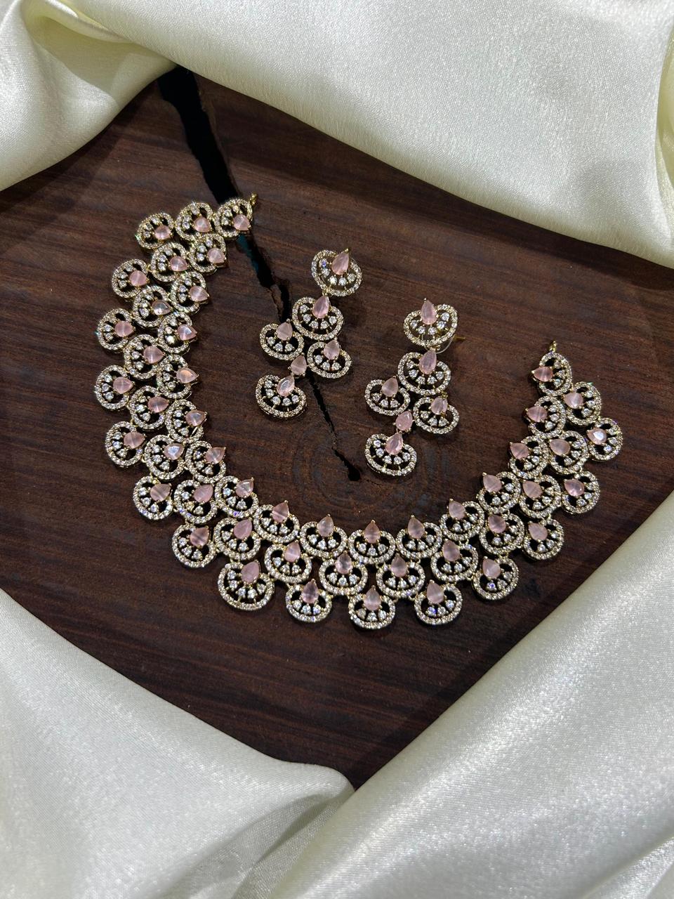 Zircon Bridal Choker Set