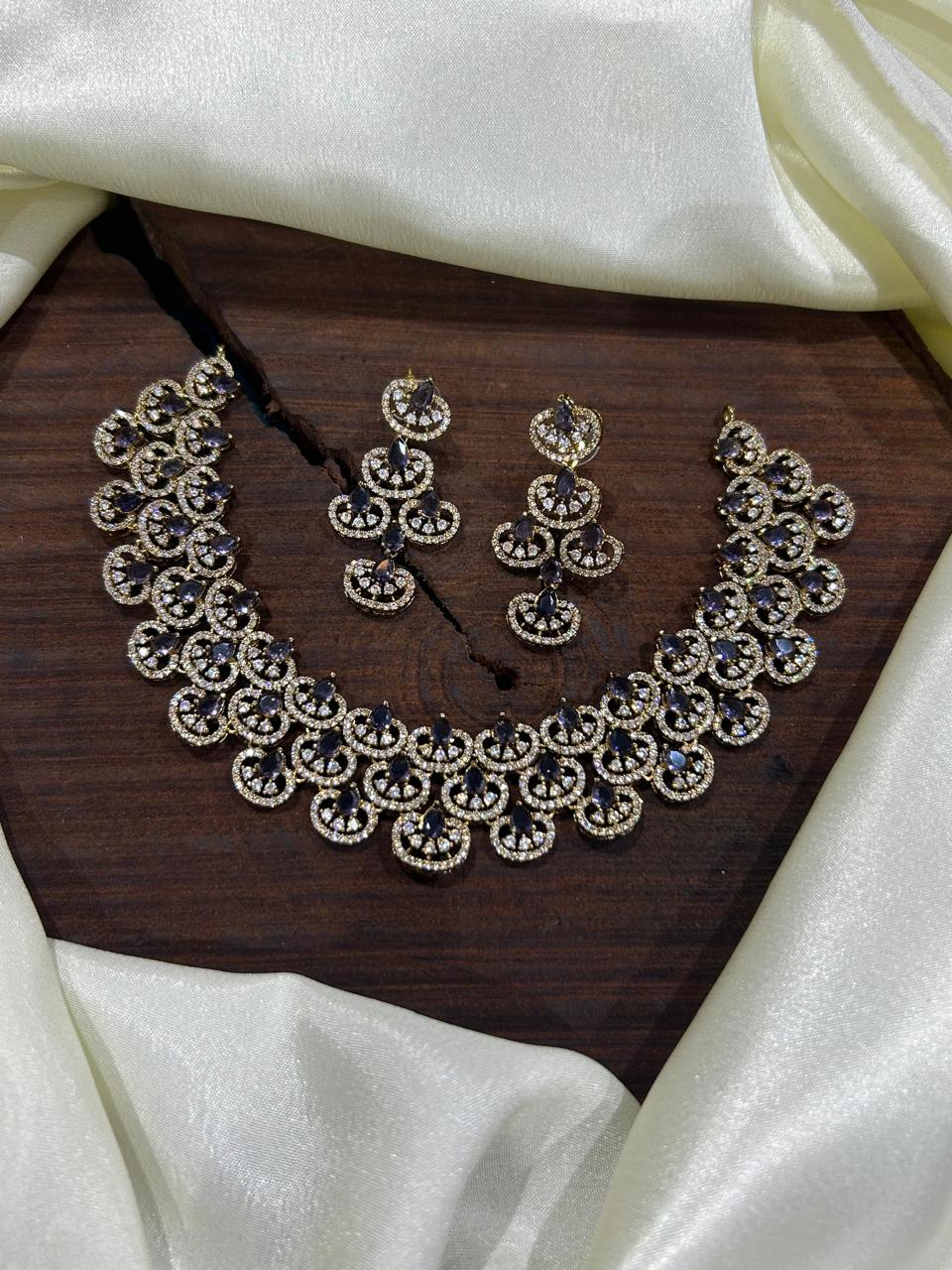 Zircon Bridal Choker Set