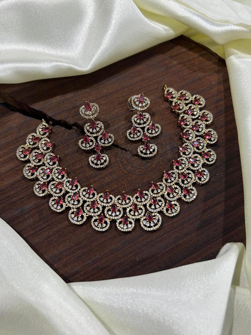 Zircon Bridal Choker Set