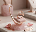 Flower shaped butterfly ring